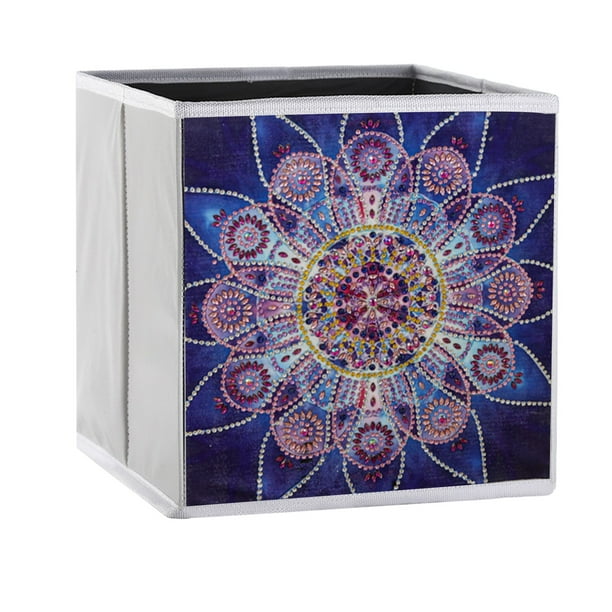 JNGSA 11 Inch Cube Storage Bin Wire Baskets For Organizing Diy Diamond