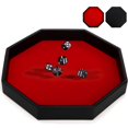 thumbnail image 1 of Bandeja para tirar dados Noamus, grande, con forro de fieltro octagonal, piel sintética, 1 of 8