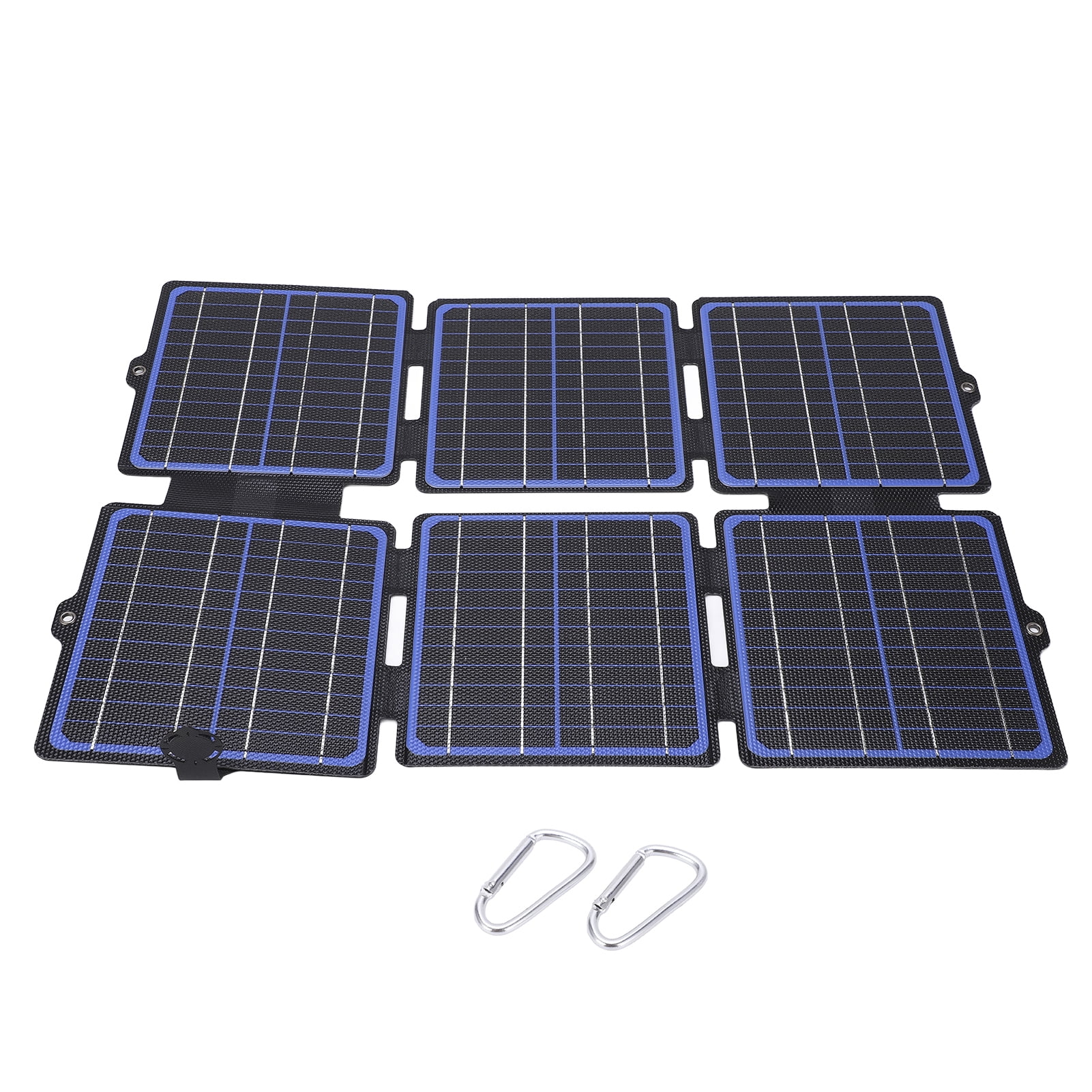 Folding 30W 12V/5V ETFE Solar Panel - Waterproof Portable Charger for Mobile Phones and Power Banks