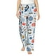thumbnail image 1 of Balery Watercolor Nautical Pantalones de pijama para mujer, pijamas ultraligeros, pantalones de estar por casa-Small, 1 of 6