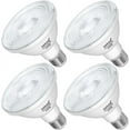 thumbnail image 1 of 4 Pack PAR30 120V E26 Base 11W LED Flood Light Bulb, 1100LM 3000K Soft Warm Light, 100W Equivalent Reflector Flood Replacement Light Bulbs, 1 of 6