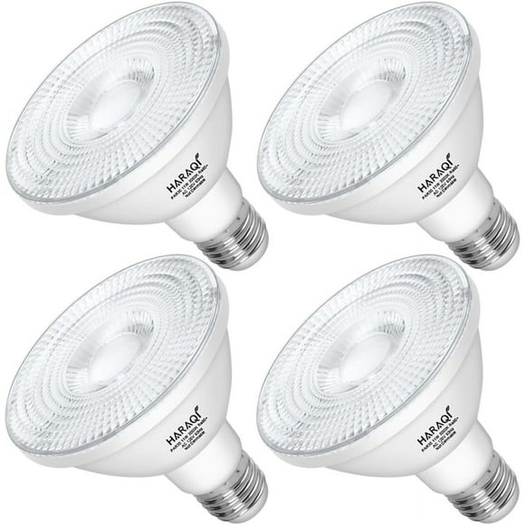 4 Pack PAR30 120V E26 Base 11W LED Flood Light Bulb, 1100LM 3000K Soft Warm Light, 100W Equivalent Reflector Flood Replacement Light Bulbs