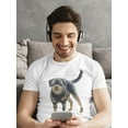 thumbnail image 2 of Watercolor Rottweiler Dog T-Shirt Men -Image by Shutterstock, Male 4X-Large, 2 of 4