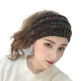 thumbnail image 4 of Aoochasliy Winter Hats Clearance Autumn and Winter Knitted Headband Horsetail Hat Wool Headband Pullover Hat, 4 of 6