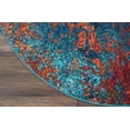 thumbnail image 5 of Nourison Celestial Abstract Atlantic 4' x ROUND Area Rug, (4 Round), 5 of 7