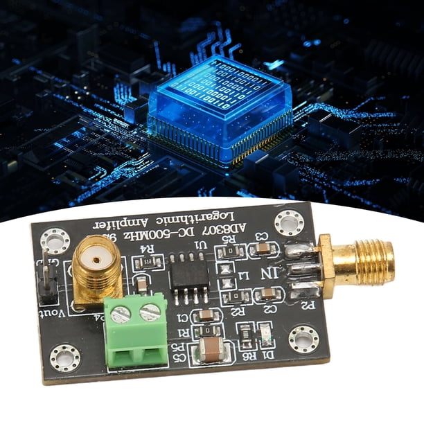 Detector Logarítmico De Potencia RF, Amplio Rango Dinámico Alta Precisión AD8307 Medidor De Potencia De Radiofrecuencia Estable DC 500MHz Conector Hembra SMA Estándar Para