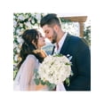 thumbnail image 6 of 104 PCS Artificial Hydrangea Flowers Silk Hydrangea Artificial Flowers Heads With Stems Full Hydrangea Flowers For Wedding Centerpieces Home Garden Party Decor Ivory, 6 of 8