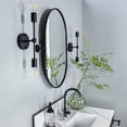 thumbnail image 3 of TEHOME Black Oval Bathroom Mirror, 20x30 inches, Pill Shaped, Tilting, 3 of 6