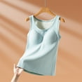 thumbnail image 2 of Kilaqueen Fall Winter Womens Thermal Tank Tops Sleeveless Stretchy Cami Undershirt with Molded Cup Compression Warm Layer Base Vest Underwear, 2 of 8