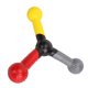 thumbnail image 2 of Catch Trainer Estructura triangular que mejora la coordinación ojo-mano Herramienta de entrenamiento de velocidad Rojo Azul Amarillo, 2 of 14