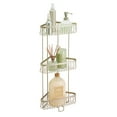 thumbnail image 3 of iDesign, Metal Wire Corner Standing Shower Caddy 3-Tier Bath Shelf Baskets, Satin, 3 of 6