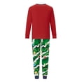 thumbnail image 4 of Pijamas navideños familiares a juego, conjunto de pijama con estampado de árbol de Navidad (camiseta y pantalón) para bebé/perro/perro/peluche)., 4 of 10