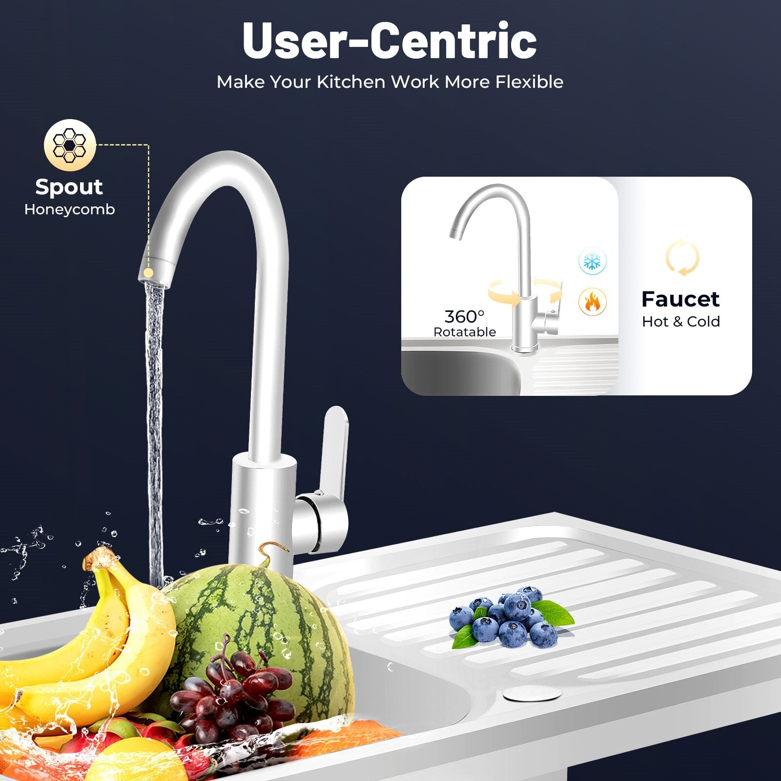 Utility Laundry Sink Kitchen Stainless Steel Single Bowl Kitchen Sink Washing Station