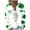 607#Green, variant on Njagoc3 Womens Casual St. Patrick'S Day Printed Knit Cardigan Button Down Jacket Tops