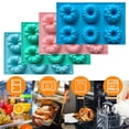 thumbnail image 7 of GMZW Mini Bundt Cake Pan,6-Cavity Fluted Tube Cake Pan, Non Stick Silicone Fancy Baking Molds for jello, Cupcake, Doughnut, Cornbread, Brownie (Set of 4), 7 of 7