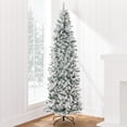 thumbnail image 1 of Lápiz flocado Christmas Tree Best Choice Products de 6 pies, 1 of 8