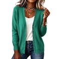 thumbnail image 2 of vzibsiv Cardigan Sweaters for Women V Neck Button Down Long Sleeve Soft Knit Lightweight Jacket Size S, 2 of 5