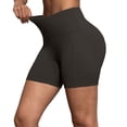thumbnail image 2 of Mifsaly Womens High Waisted Biker Shorts Tummy Control Yoga Shorts with Pockets Athletic Compression Workout Running Gym Cycling Exercise Clothes Black,XXL, 2 of 7