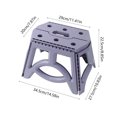 thumbnail image 4 of Xuniizn Collapsible stool, Folding Step Stool for Adults Holds Up to 300 lbs, Non-Slip Folding Stools with Portable Handle, Compact Plastic Foldable Step Stool for Bathroom, Bedroom, Kitchen, Purple, 4 of 7