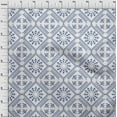 thumbnail image 4 of oneOoneCottonSilkTealBlueFabricAsianFloralBlockFabricForSewingPrintedCraftFabricByTheYard42InchWide, 4 of 4