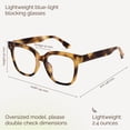 thumbnail image 3 of Gafas Blue Light Miyya Oversized para mujer UV400, 3 of 8