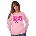 thumbnail image 5 of Breast Cancer Awareness Squad Goals Women Crewneck Sweatshirt Brisco Brands S, 5 of 6