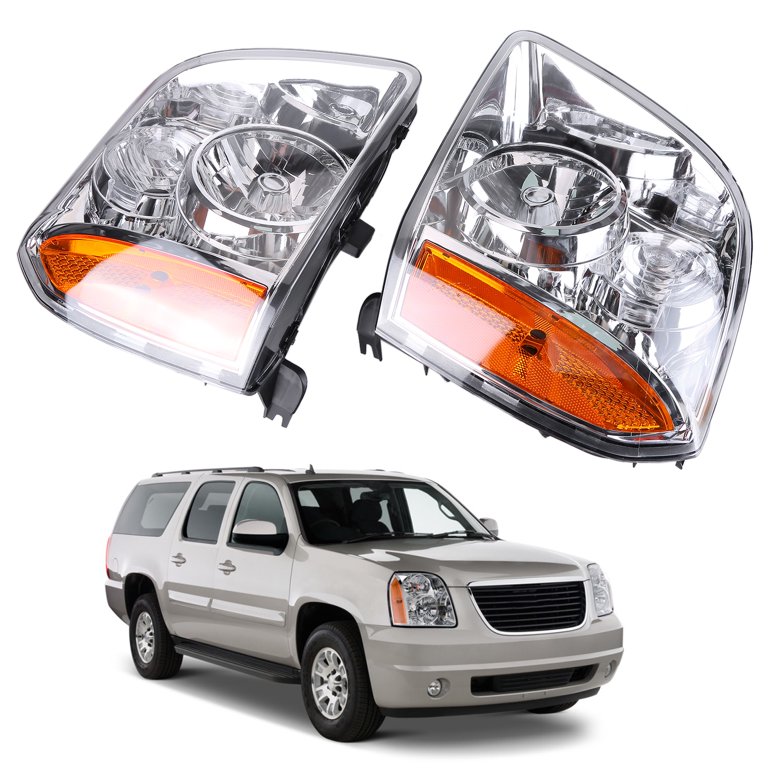 Denali XL1500 2500 Headlights Headlamps Left+Right 07-14 Denali XL1500 2500 Headlights Headlamps Left+Right 07-14