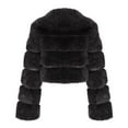 thumbnail image 5 of Pincandy Cropped Faux Fur Jacket Women Long Sleeve Plush Crop Jacket Open Front Fuzzy Winter Warm Jackets, 5 of 5