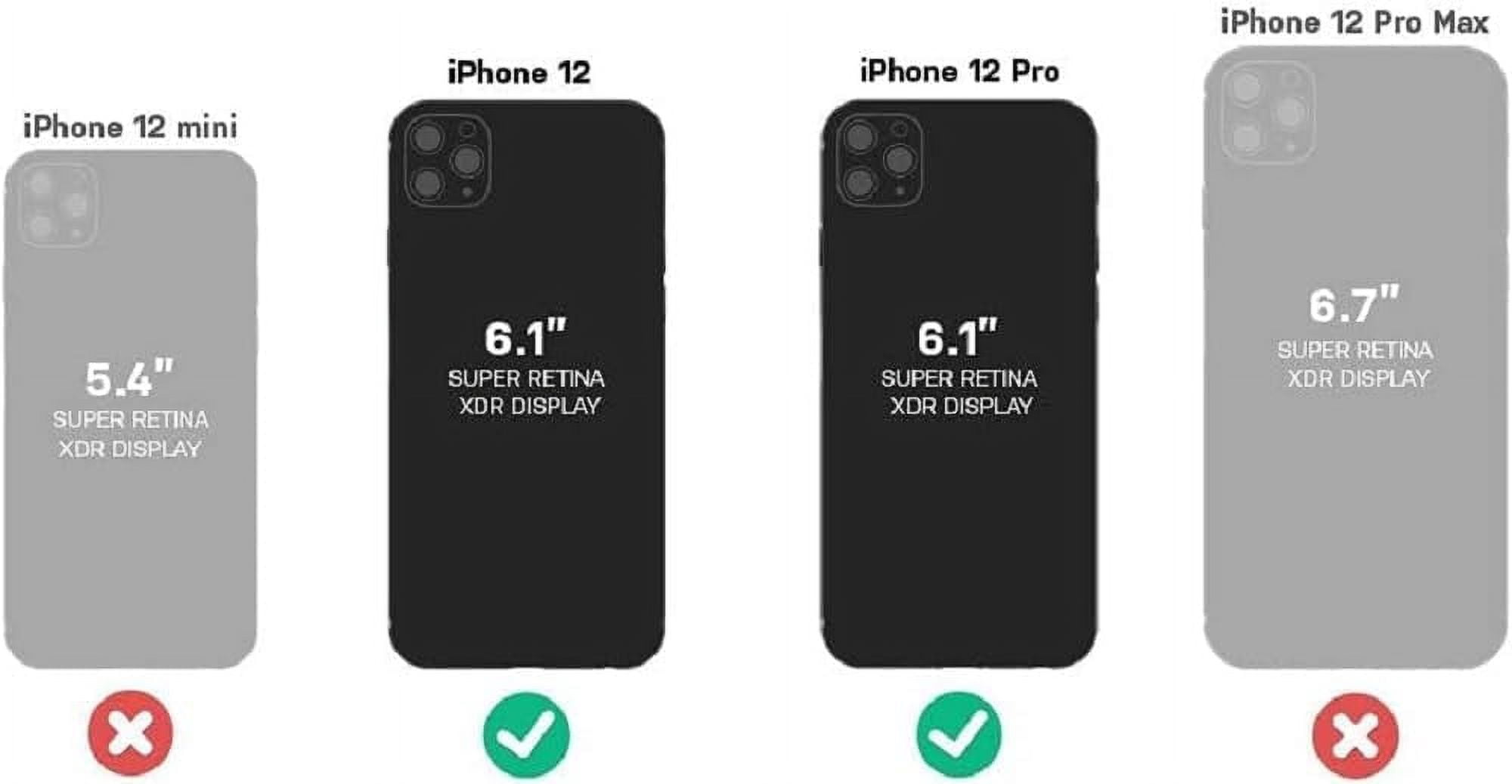OtterBox Shockproof Back Cover Cell Phone Case for Apple iPhone 12/12 Pro, Ocean Way