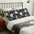 thumbnail image 6 of Flower Sugar Skull Body Pillow Pillowcase One Size Body Pillow Cover with Hidden Zipper Body Pillow Case Gifts for Women Men Boys Girls, 6 of 6