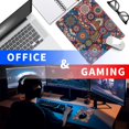 thumbnail image 5 of Boho Gaming Mouse Pad Large Mousepad for Desk Aesthetic Laptop Desk Pad with Stitched Edge 10.2×8.3 Inch Desk Accessories Small Mouse Mat for Wireless Mouse Non-Slip Rubber Base Office Home Travel, 5 of 7