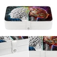 thumbnail image 4 of Brain Earring Organizer Jewelry Box Necklace Organizer PU Leather with Removable Compartment Portable, 4 of 6