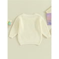 thumbnail image 3 of SUNSIOM Pull pour Filles, Broderie de Lettres, Col Rond, Manches Longues, Automne Hiver, 3 of 8