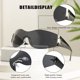 thumbnail image 4 of Gafas de Sol Dollger Trendy Y2K Sin Montura Envolventes Negras, 4 of 7