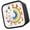 Black, variant on AOOOWER Fun Animal Design Countdowns Visual Timer Quiet Operation For Classroom Use Gift