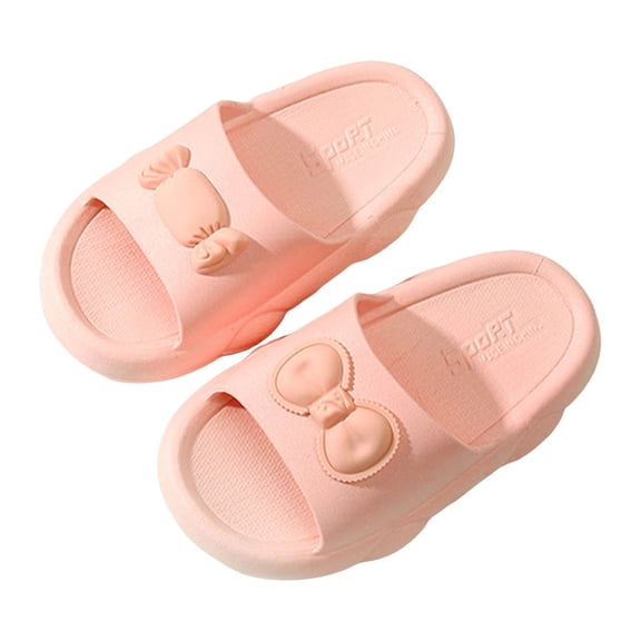 Mostsola Toddler Girl Sandals Cute Bowknot Slippers Open Toe Kids Indoor Outdoor Slip on Shoes