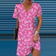 thumbnail image 3 of Vestidos formales con estampado de princesa Barbie para mujer, vestidos de verano con escote en V, vestidos bohemios para mujer, ropa femenina, vestido de fiesta, 3 of 5