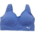 thumbnail image 2 of Puma Women's Sports Bra 2 Pack Seamless Removable Cups Size: L, Color: Purple/White, 2 of 2