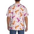thumbnail image 3 of Balery Cowgirl Boots Camisa Casual de Manga Corta con Botones para Hombre, Texturizada, Estilo Cubano, para Playa, Verano-Medium, 3 of 5