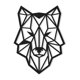 thumbnail image 1 of Adornos Modernos Odun Arts Decorativos MDF Negro Lobo, 1 of 5