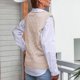 thumbnail image 5 of Gibobby Suéter de invierno para mujer, Chaleco de suéter para mujer, de gran tamaño, cuello en V, sin mangas, suéter de punto suave(Beige,M), 5 of 5