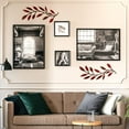 thumbnail image 3 of KY 2 Pieces Metal Tree Leaf Wall Decor Vine Olive Branch Leaf Wall Art Living Room, Hallway Wall Decor Outdoor Decoration (Black), 3 of 6