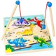 thumbnail image 1 of Imagination generation Wooden Wonders Lift & Look Magnetic Dino catcher juego con 2 varitas (5 piezas) Imagination Generation 796520352865, 1 of 1