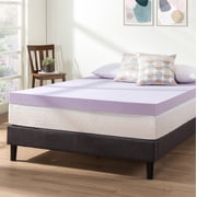 Mellow 4 Ventilated Memory Foam Mattress Topper with Lavender Infusion, Queen