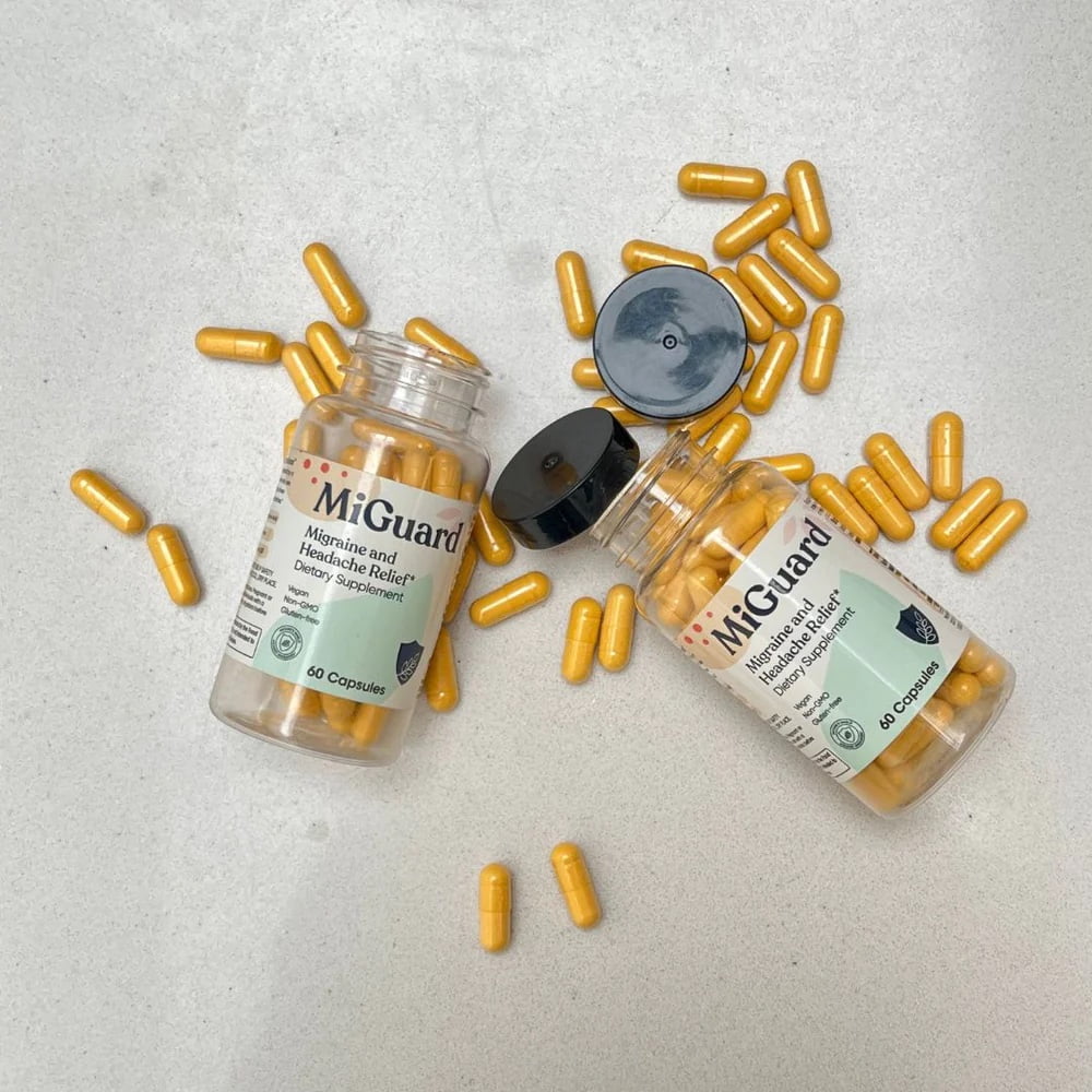 MiGuard (60 Capsules) - Migraine & Headache Relief Supplement