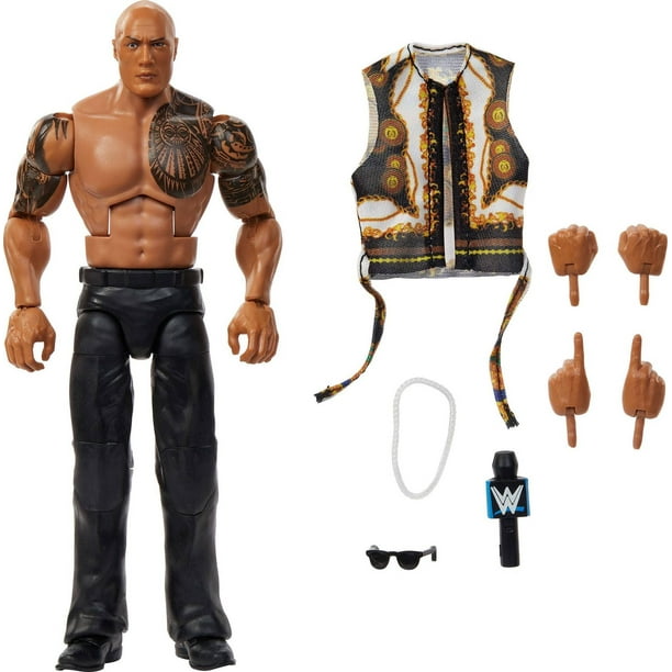 WWE Elite The Rock Action Figure, Series #115 6-inch
