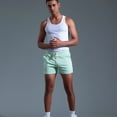 thumbnail image 4 of HCNTES Sets For Men Shorts Beach Short with Pockets Work Beach Shorts(Green,XXL), 4 of 5