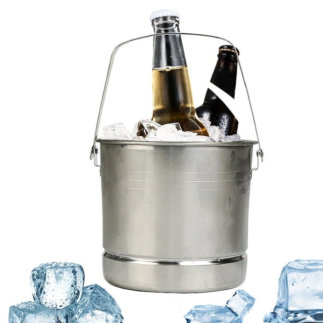 Enfriador de cubos de hielo Cómodo Fácil de llevar Práctico para bebidas perfecl Cubeta de hielo