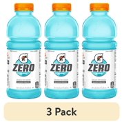 (3 pack) Gatorade Zero Sugar Glacier Freeze Thirst Quencher Sports Drinks, 20 fl oz Bottle