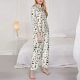 thumbnail image 3 of Honeii Outdoor Living print Women's Pajama Sets Long Sleeve Button Down Sleepwear Nightwear Soft Pjs Lounge Sets-Small, 3 of 7
